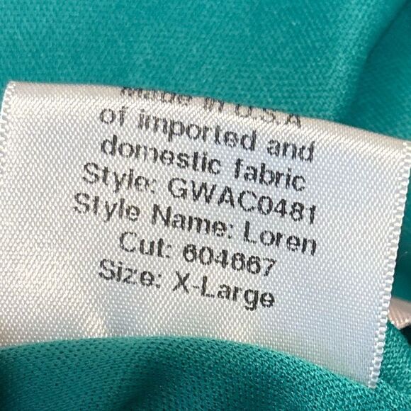 Katie May Loren Dress Spaghetti Strap Corset Mermaid Midi Teal Green Size XL - Picture 9 of 9